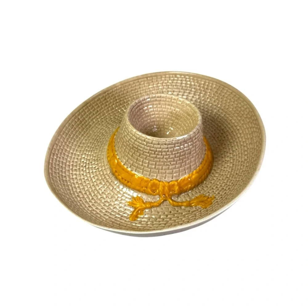 Vintage 1986 Whittier Pottery Chip & Dip Mexican Hat Bowl Handcrafted WPO 86
